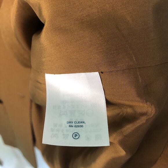 Vintage Lands' End Size 6 Petite Wool Cashmere Camel Blazer Fully Lined Buttons - Picture 4 of 7